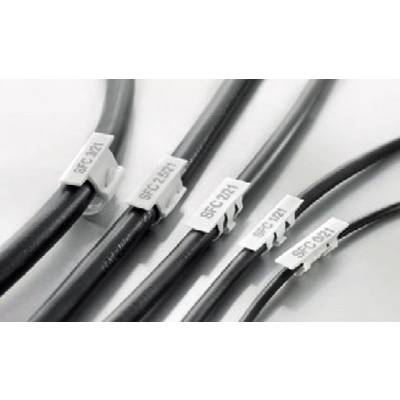 Mehrere schwarze Kabel mit weißen Markierungen zeigen unterschiedliche Codes: '8FC 321', '8FC 221', '8FC 121', '8FC 021' für Identifizierung.