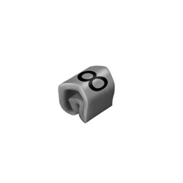 Weidmüller CLI C 1-3 GR/SW 8 MP Kennzeichnungsring Aufdruck 8 Außendurchmesser-Bereich 2.5 bis 5 mm 0252611527