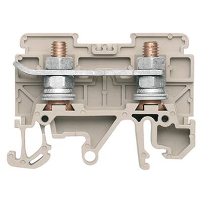 Weidmüller 0448460000 Durchgangsklemme Schrauben Dunkelbeige 20 St.