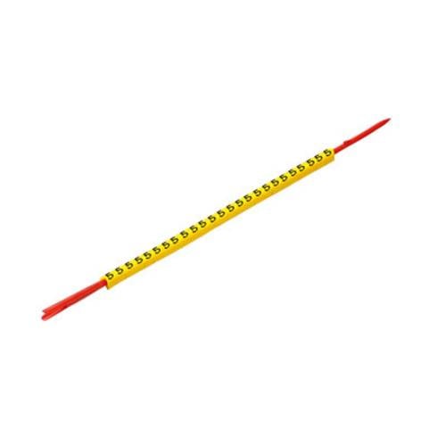 Thumbnail - Weidmüller CLI R 02-3 GE/SW B Kennzeichnungsring Aufdruck B Außendurchmesser-Bereich 1.3 bis 3 mm 0560001640