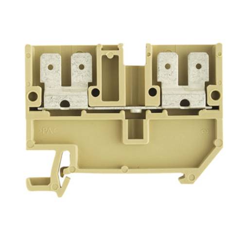 Weidmüller 0699660000 Durchgangsreihenklemme Flachstecker Beige, Gelb 50 St.