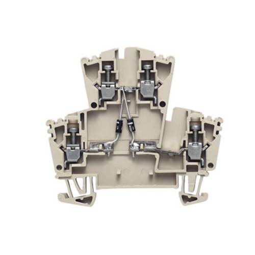 Weidmüller 1022600000 Bauelementreihenklemme Schrauben Dunkelbeige 25 St.