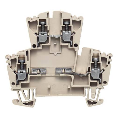 Weidmüller 1023100000 Bauelementreihenklemme Schrauben Dunkelbeige 100 St.