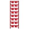 Weidmüller 1025240000 SFC 3/12 MC NE RT Zeichenträger Montage-Art: aufclipsen Beschriftungsfläche: 5 x 12 mm Rot Anzahl Markierer: 80 80 St.