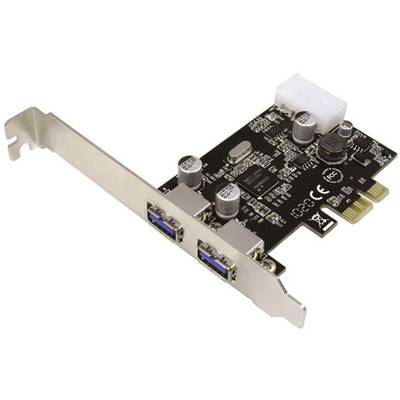 LogiLink 2-Port USB 3.0 PCI Express 2 Port USB 3.2 Gen 1-Controllerkarte USB-A PCIe