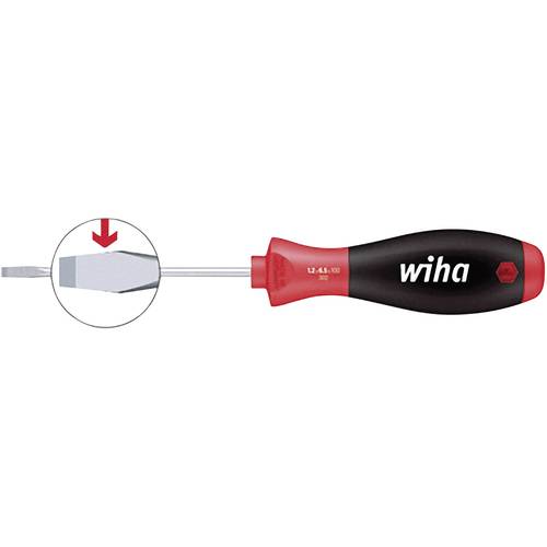Wiha SoftFinish Werkstatt Schlitz-Schraubendreher Klingenbreite: 12 mm Klingenlänge: 250 mm DIN ISO 2380-2