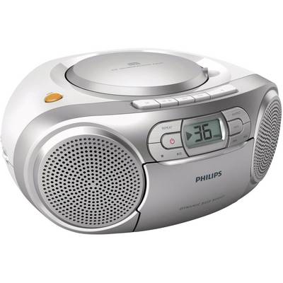 Philips AZ127 - Ghettoblaster - 2 Watt - Silber-0