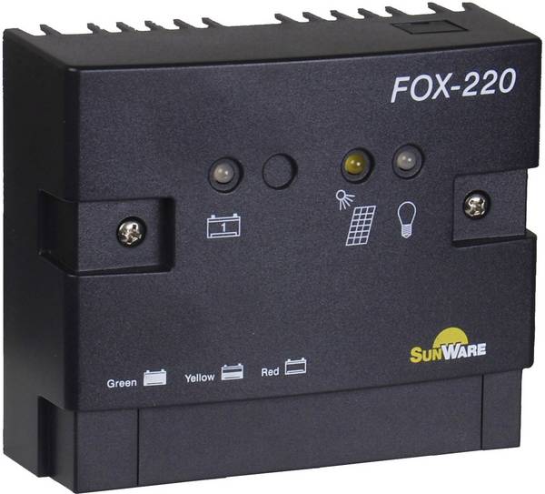 SunWare Fox-220 Laderegler PWM 12 V, 24 V 20 A