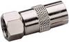 TRU COMPONENTS TC-2520006 F-Koax-Adapter Anschlüsse: F-Stecker, Koax-Buchse IEC 100 St.
