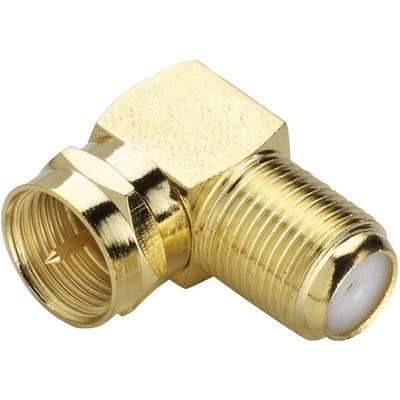 Renkforce RF-4196994 F-Winkelverbinder vergoldet Anschlüsse: F-Stecker, F-Buchse 1 St.
