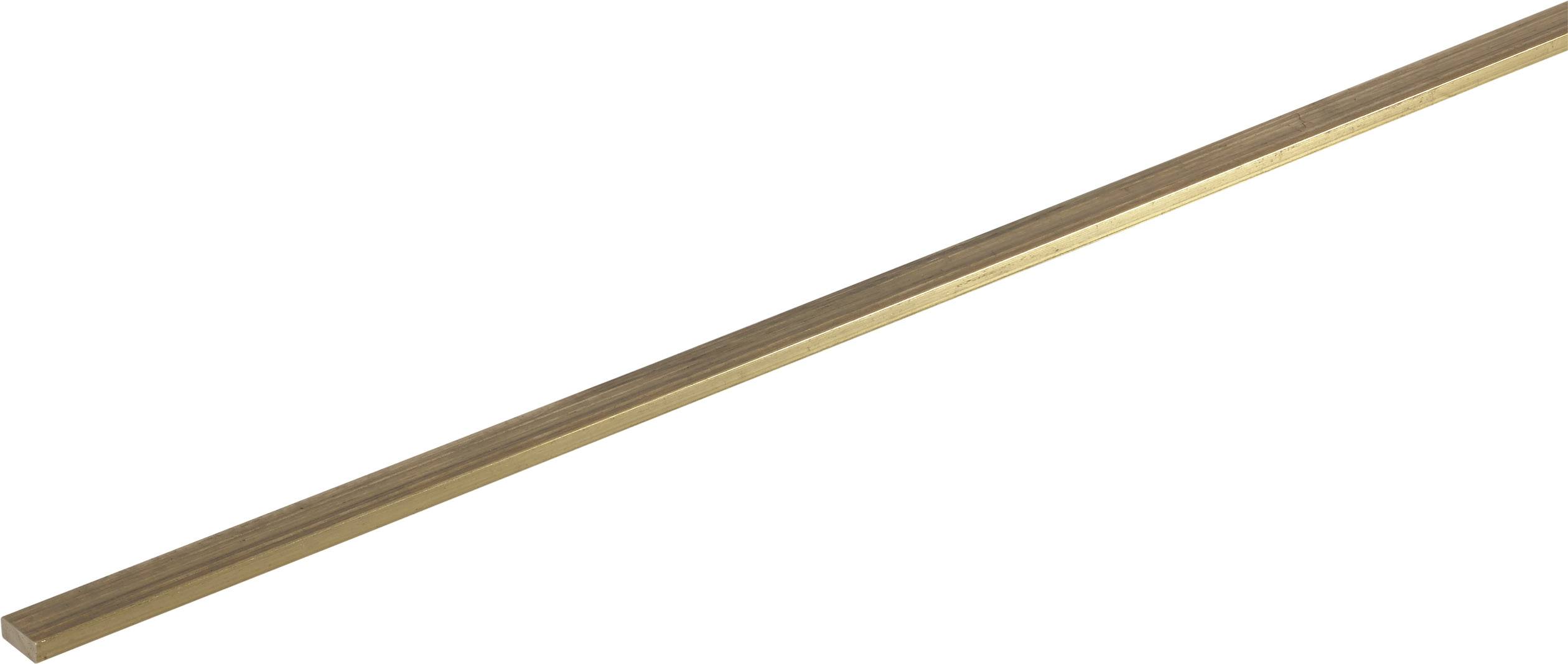 Reely 222149 Brass Planar Rail Brass 500 x 4 x 3 mm 1 pc Profiles