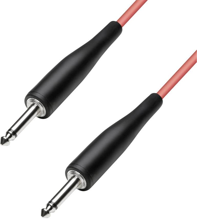 PACCS Instrumenten Kabel [1x Klinkenstecker 6.35 mm - 1x Klinkenstecker 6.35 mm] 9 m Rot Paccs HIC23