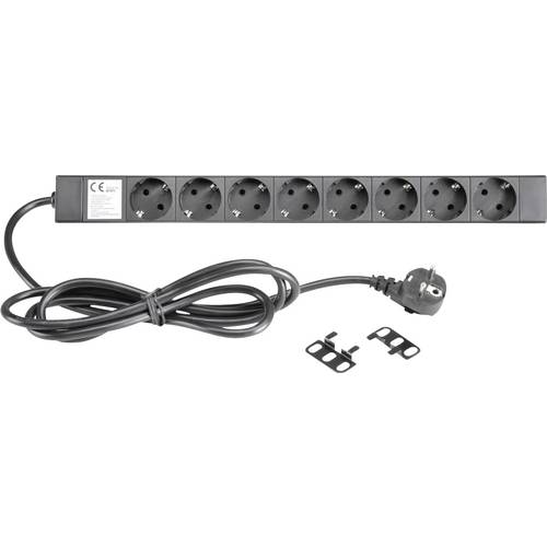 Thumbnail - Adam Hall 87471 19 Zoll Stromverteiler 8fach 1 HE