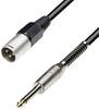 Paccs Audio Adapterkabel [1x Klinkenstecker 6.35 mm - 1x XLR-Stecker] 3.00 m Schwarz