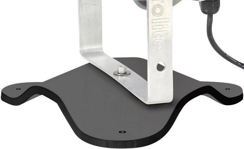 Boden-/Wandmontageplatte Schwarz-1