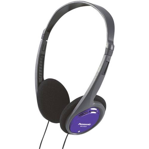 Panasonic RP-HT010 On Ear Kopfhörer kabelgebunden Schwarz, Blau Leichtbügel