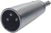 Paccs Audio Adapter [1x Klinkenstecker 6.35 mm - 1x XLR-Stecker] Silber