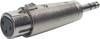 Paccs Audio Adapter [1x Klinkenstecker 6.35 mm - 1x XLR-Buchse] Silber