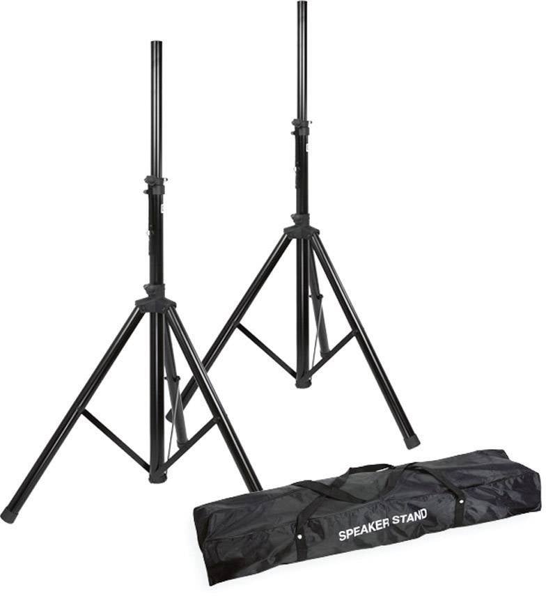 Adam Hall Alu Boxenständer 2er-Set inkl. Tasche PA-Lautsprecher Stativ Set Ausziehbar, Höhenverstellbar 1 St.