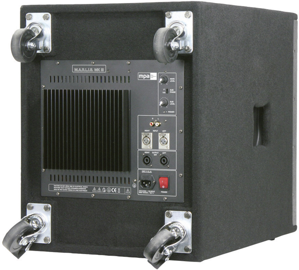 Aktiver PA Subwoofer 38 cm 15 Zoll mpa M.A.R.L.I.S. Subwoofer 400 W 1 St.