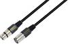 Paccs XLR Verbindungskabel [1x XLR-Buchse - 1x XLR-Stecker] 10.00 m Schwarz