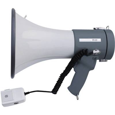 SpeaKa Professional ER-66S Megaphon mit Handmikrofon, mit Haltegurt, integrierte Sounds