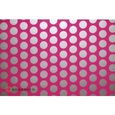 Oracover 41-014-091-002 Bügelfolie Fun 1 (L x B) 2 m x 60 cm Neon-Pink-Silber (fluoreszierend)