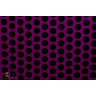 Oracover 41-015-071-002 Bügelfolie Fun 1 (L x B) 2 m x 60 cm Violett-Schwarz (fluoreszierend)