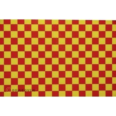 Oracover 44-033-023-010 Bügelfolie Fun 4 (L x B) 10 m x 60 cm Gelb, Rot