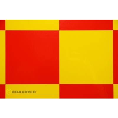 Oracover 691-033-023-010 Bügelfolie Fun 6 (L x B) 10 m x 60 cm Gelb, Rot