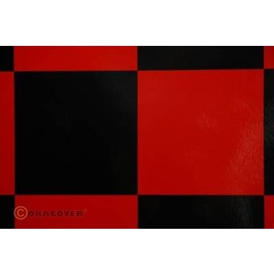 Oracover 691-023-071-010 Bügelfolie Fun 6 (L x B) 10 m x 60 cm Rot, Schwarz