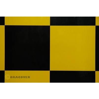 Oracover 691-033-071-010 Bügelfolie Fun 6 (L x B) 10 m x 60 cm Gelb, Schwarz