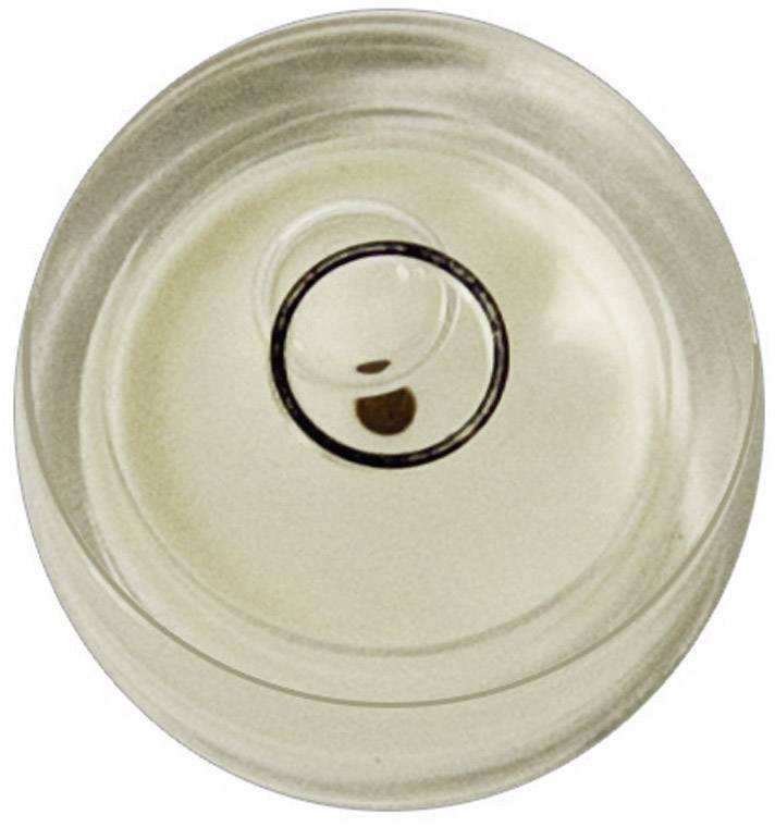 Ein transparenter Glasdeckel mit einem runden Griff in der Mitte, auf einer weißen Fläche liegend.