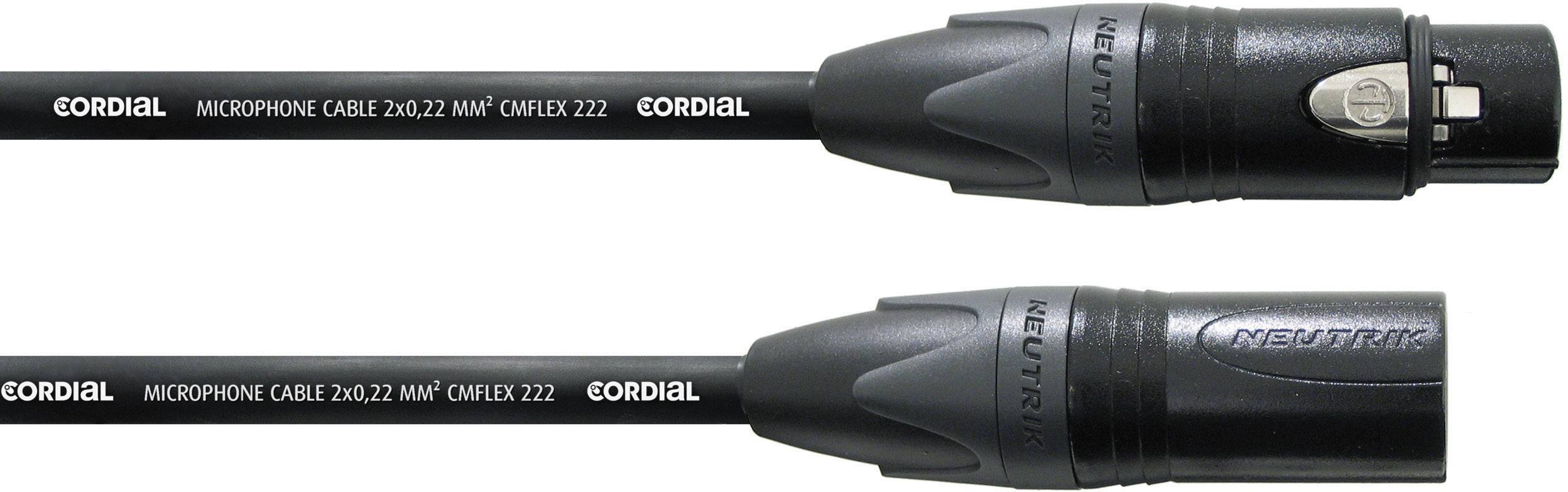 CORDIAL XLR Verbindungskabel [1x XLR-Buchse - 1x XLR-Stecker] 10 m Schwarz Cordial CPM 10 FM-FLEX
