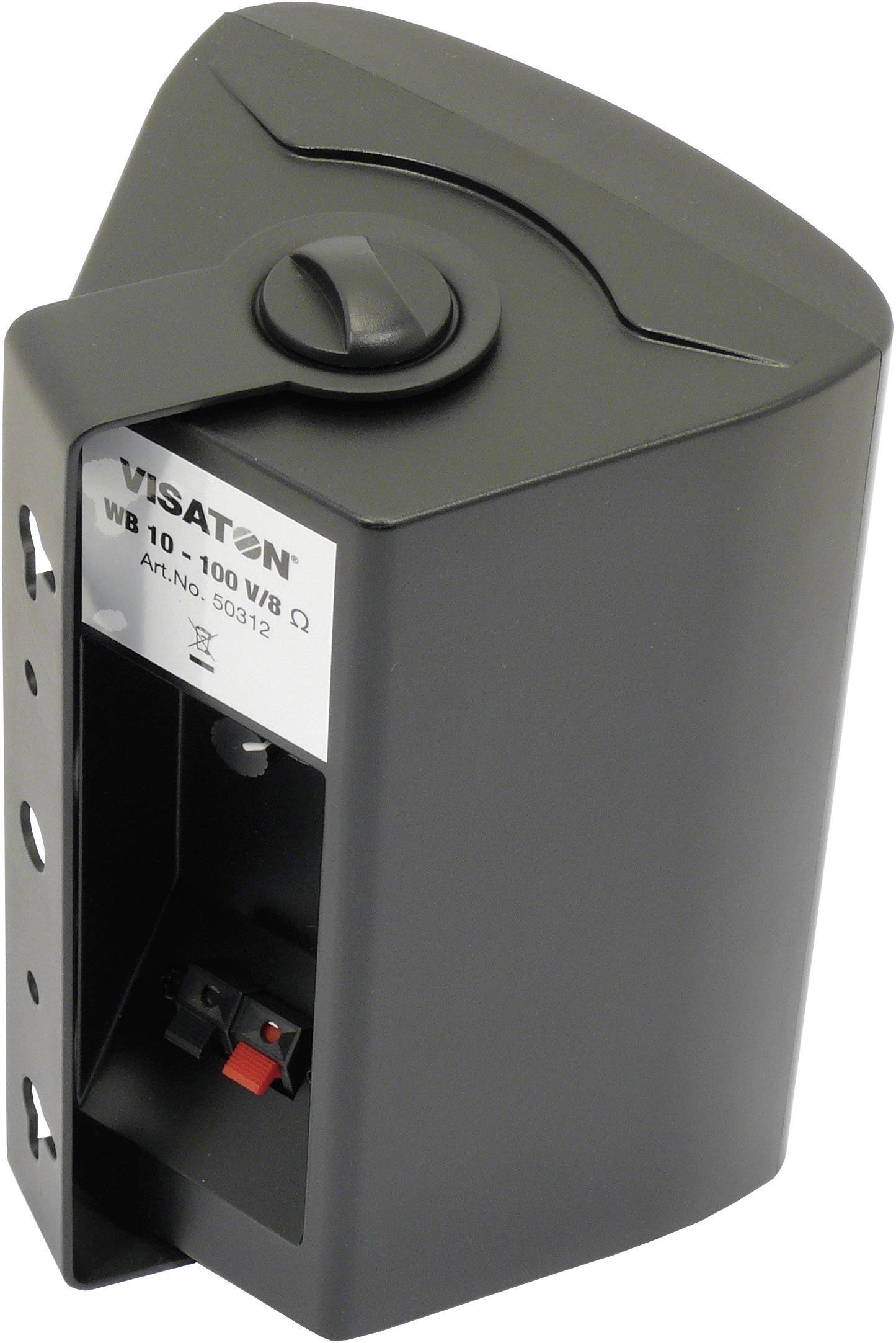 VISATON 2-Wege Kompaktlautsprecher 100 V/ 8 Ohm schwarz - 2-Wege-Kompaktbox mit stabilem Kunststoffg