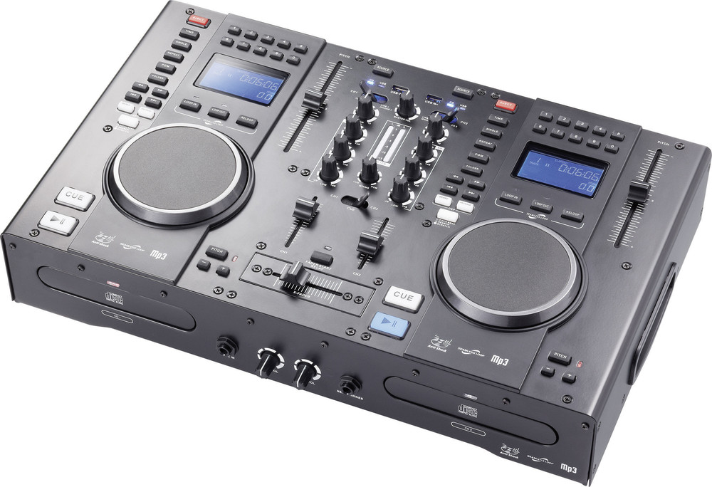 DJ Doppel CD Player inkl. Mischpult Mc Crypt CDT1012 kaufen