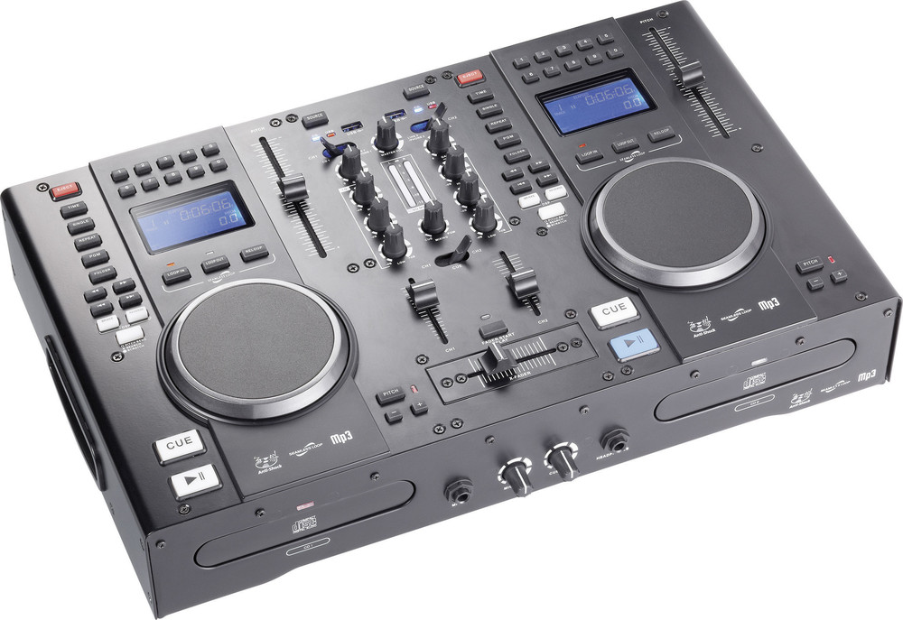 DJ Doppel CD Player inkl. Mischpult Mc Crypt CDT1012 kaufen