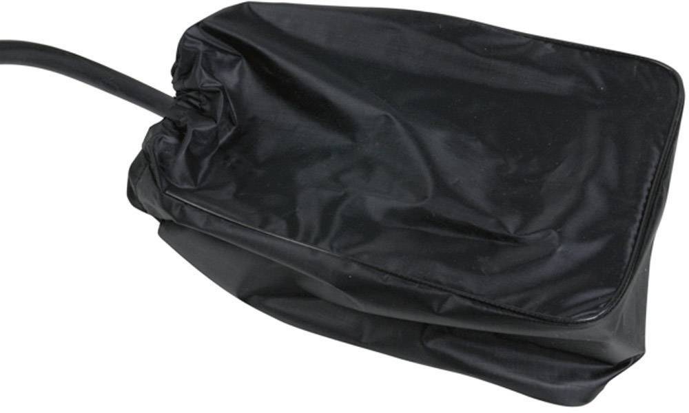 Schwarzer Fußschalter aus Kunststoff, rechteckige Form, mit einer Kabelverbindung, oft verwendet für Maschinenbedienung.