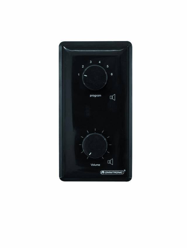 Omnitronic 80711092 Einbau ELA-Lautstärkeregler und -Programmwähler Schwarz