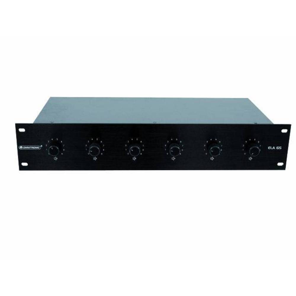 Omnitronic ELA 6S-zones audiovolumeregelaar 30 W zw