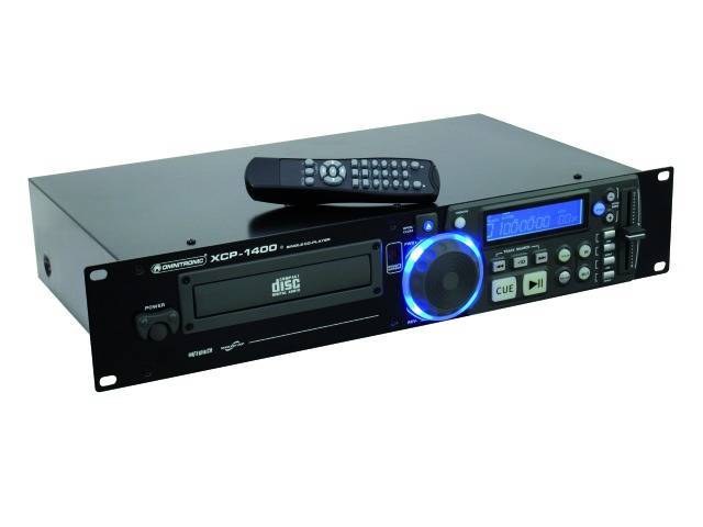 OMNITRONIC DJ Einzel CD Player 19 Zoll Omnitronic XCP-1400