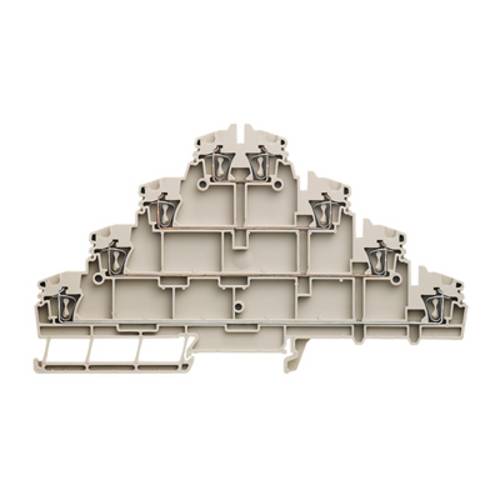 Weidmüller 1208920000 Mehrstockklemme Zugfeder Dunkelbeige 50 St.