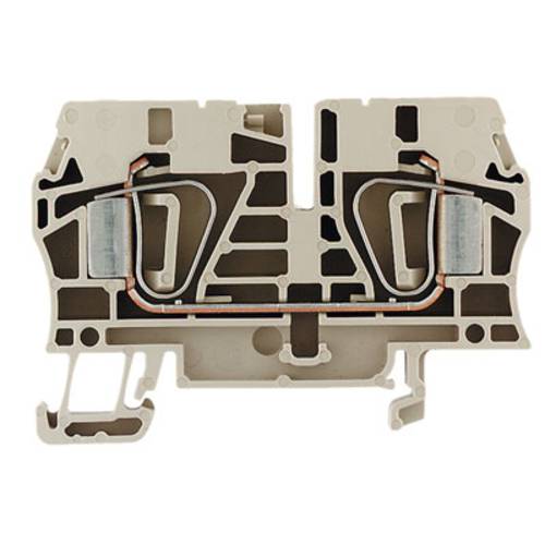 Weidmüller 1608620000-50 Durchgangsreihenklemme Zugfeder Dunkelbeige 50 St.