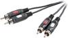 SpeaKa Professional SP-7870196 Cinch Audio Anschlusskabel [2x Cinch-Stecker - 2x Cinch-Stecker] 5.00 m Schwarz