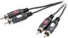 SpeaKa Professional SP-7870624 Cinch Audio Anschlusskabel [2x Cinch-Stecker - 2x Cinch-Stecker] 10.00 m Schwarz