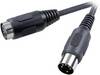 SpeaKa Professional SP-7869800 DIN-Anschluss Audio Verlängerungskabel [1x Diodenstecker 5pol (DIN) - 1x Diodenbuchse 5pol (DIN)] 1.50 m Schwarz