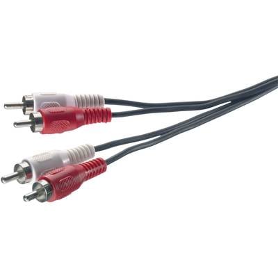 SpeaKa Professional SP-1300364 Cinch Audio Anschlusskabel [2x Cinch-Stecker - 2x Cinch-Stecker] 1.50 m Schwarz 