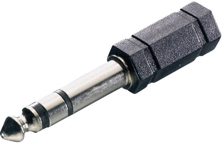 SpeaKa Professional SP-7870252 Klinke Audio Adapter [1x Klinkenstecker 6.35 mm - 1x Klinkenbuchse 3.5 mm] Schwarz