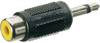 SpeaKa Professional SP-7870276 Klinke / Cinch Audio Adapter [1x Klinkenstecker 3.5 mm - 1x Cinch-Buchse] Schwarz