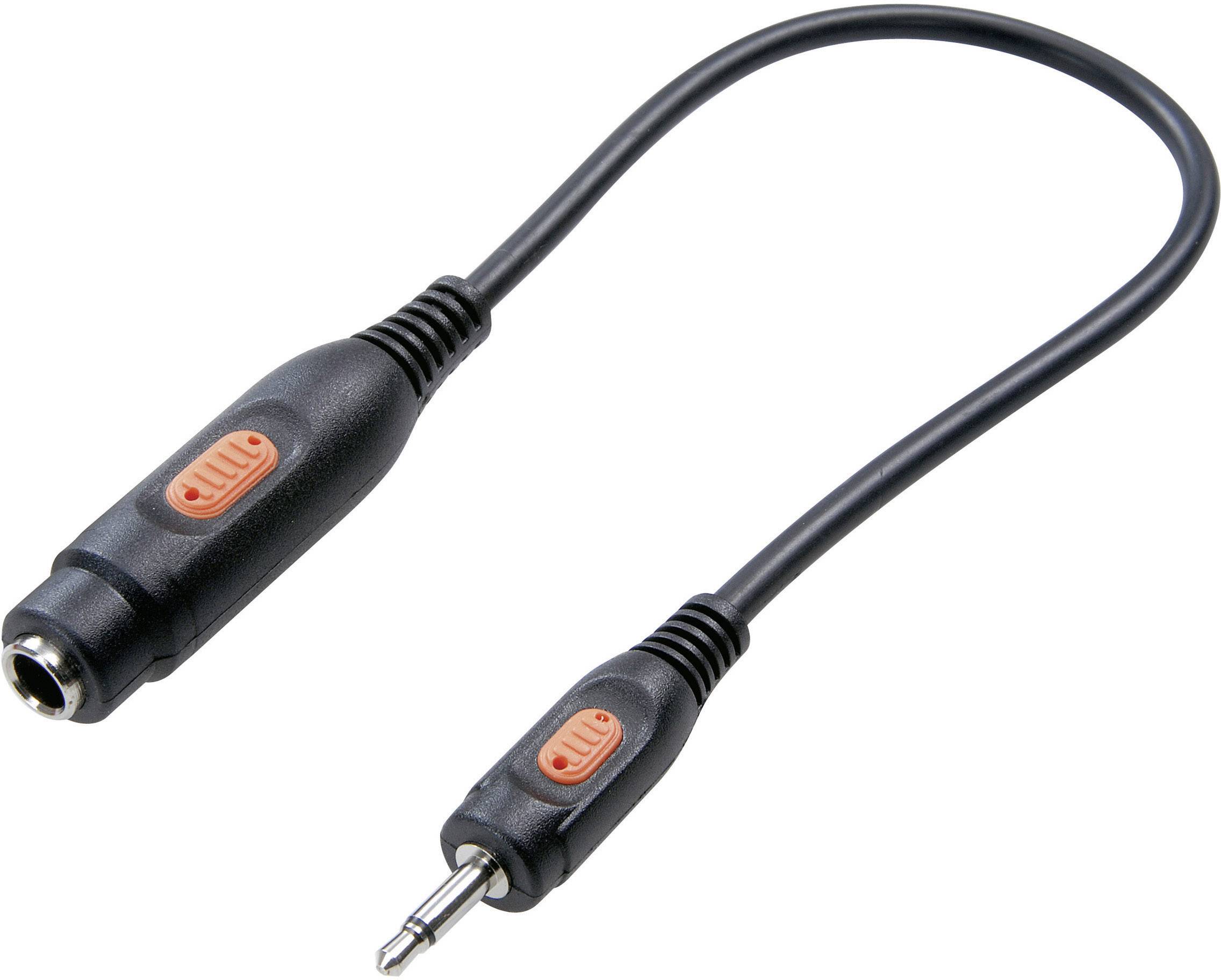 SPEAKA PROFESSIONAL Klinke Audio Adapter [1x Klinkenstecker 3.5 mm - 1x Klinkenbuchse 6.35 mm]